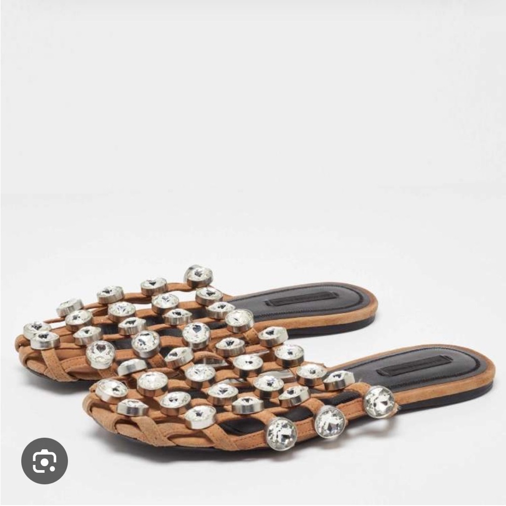 Alexander wang amelia Crystal slides